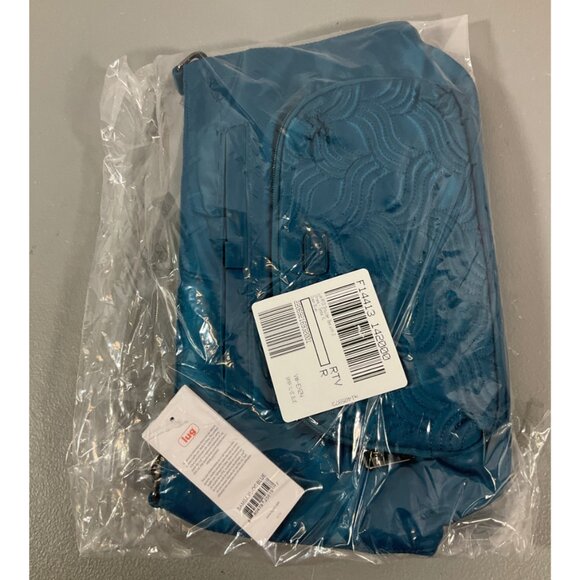 Lug Samba XL Ocean Blue Quilted RFID Shoulder Bag with Dual Straps - Spacious In - Picture 3 of 8